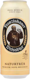 Franziskaner weissbier blik van 50cl